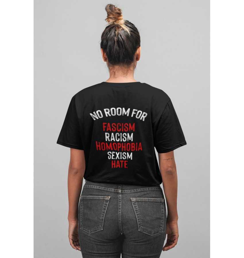 Camiseta mujer no room for negro