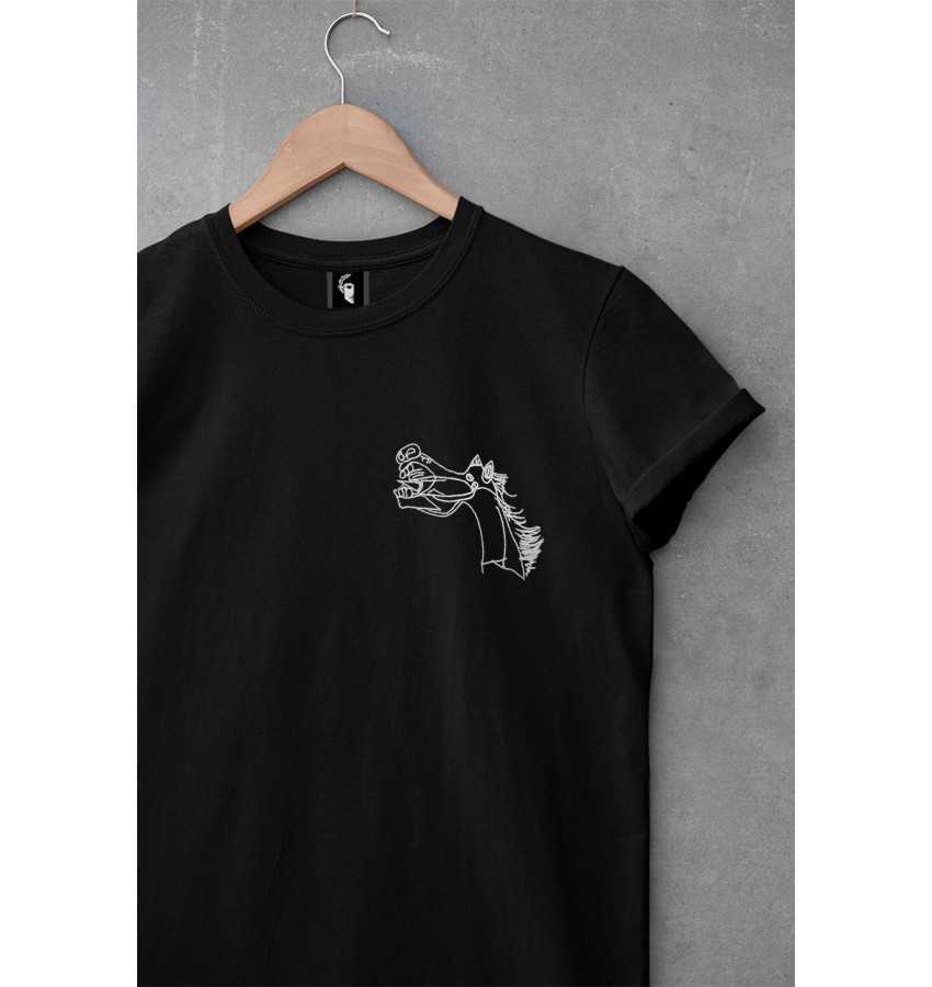 Camiseta caballo Guernica bordado mujer