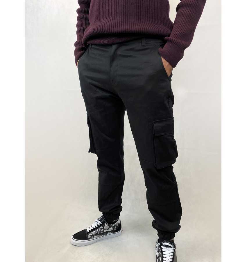Pantalon tipo chino negro - 54,00 | - MARCA DE ROPA PARA VENCER