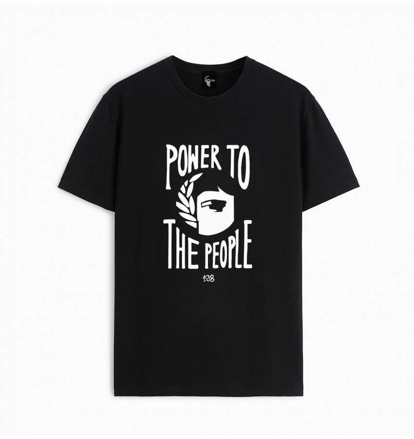 Camiseta power logo 198 negra