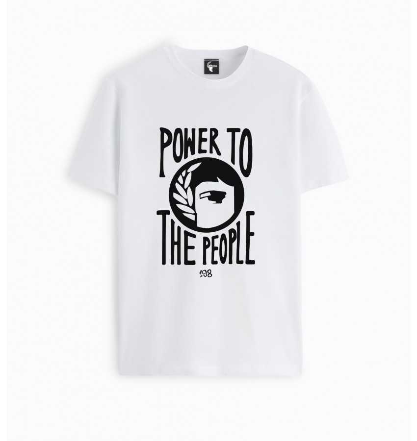 Camiseta power logo 198 blanca