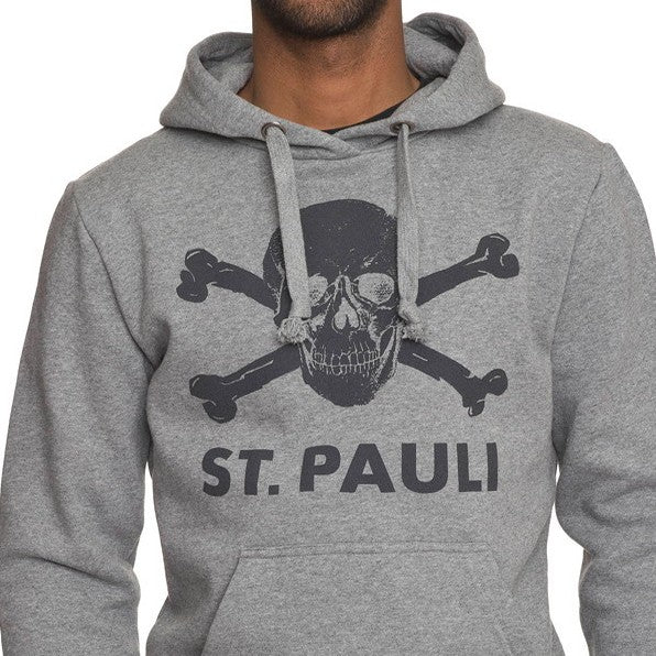 SUDADERA ST.PAULI CAPUCHA GRIS