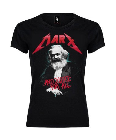 Camiseta mujer "marx. justice for all"