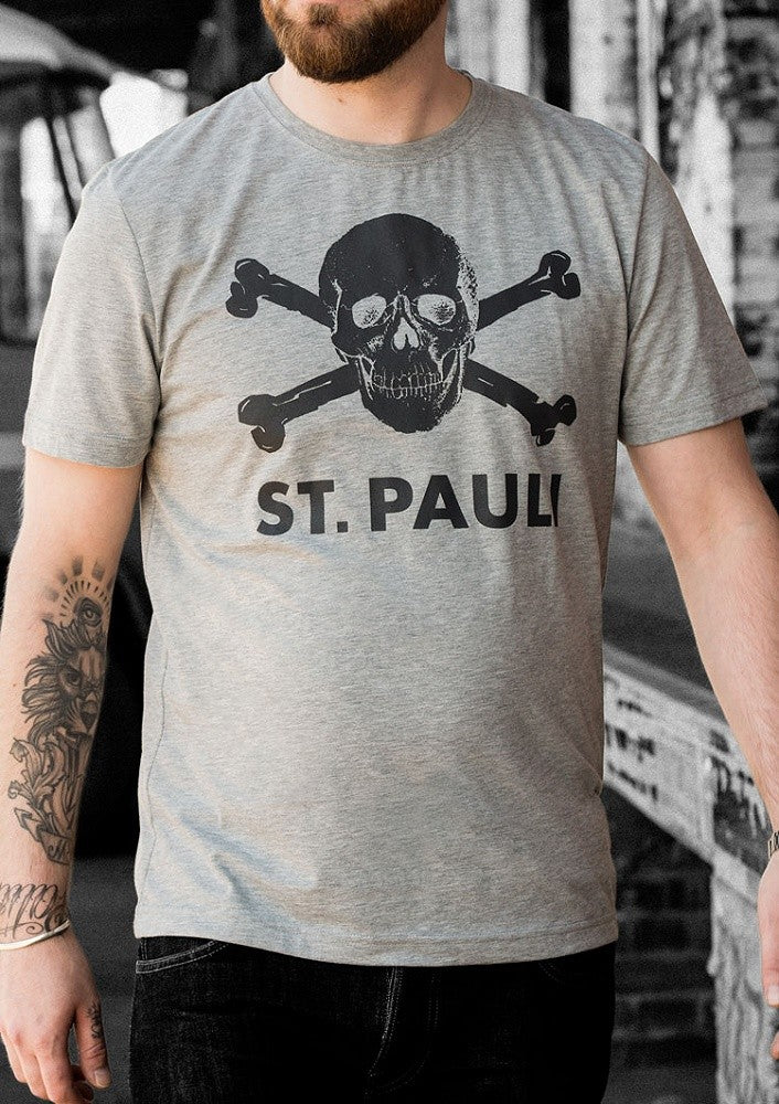 CAMISETA CALAVERA GRIS ST.PAULI