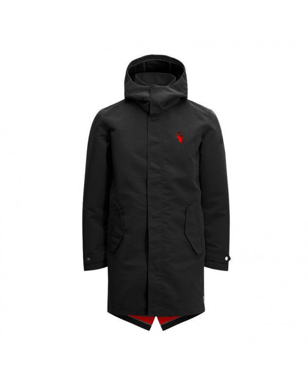 Parka con forro rojo 198