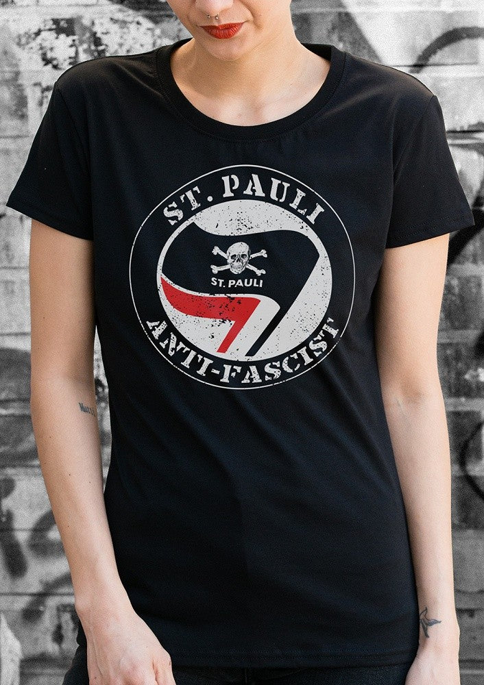 CAMISETA ANTI FASCISTA CHICA ST.PAULI