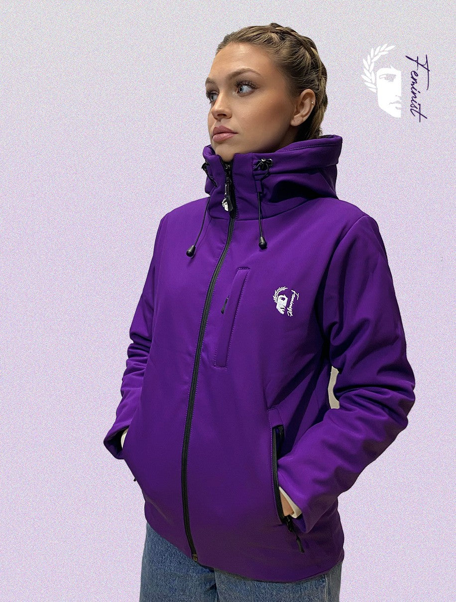Chaqueta de montaña morada "Basandere" MUJER