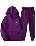 Chandal unisex completo purpura algodon