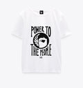 Camiseta  power logo 198 blanca mujer