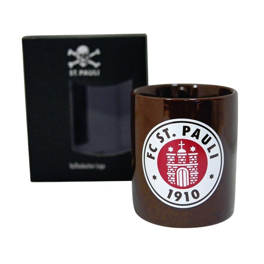 TAZA ST.PAULI ESCUDO MARRON