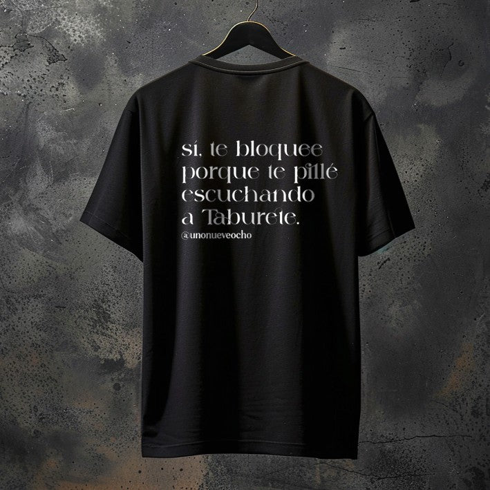 CAMISETA TE BLOQUEE (Taburete) HOMBRE