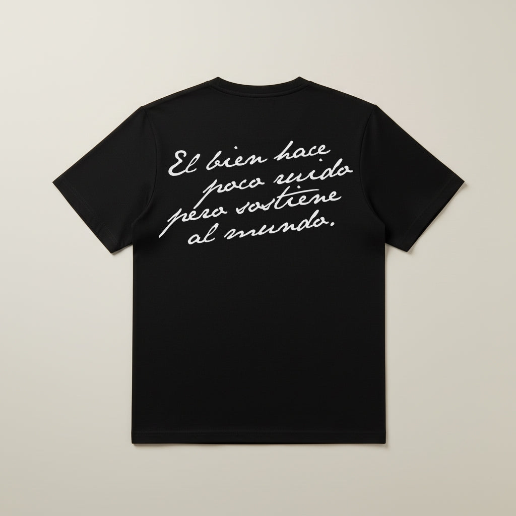 CAMISETA OVERSIZE UNISEX EL "EL BIEN" NEGRA
