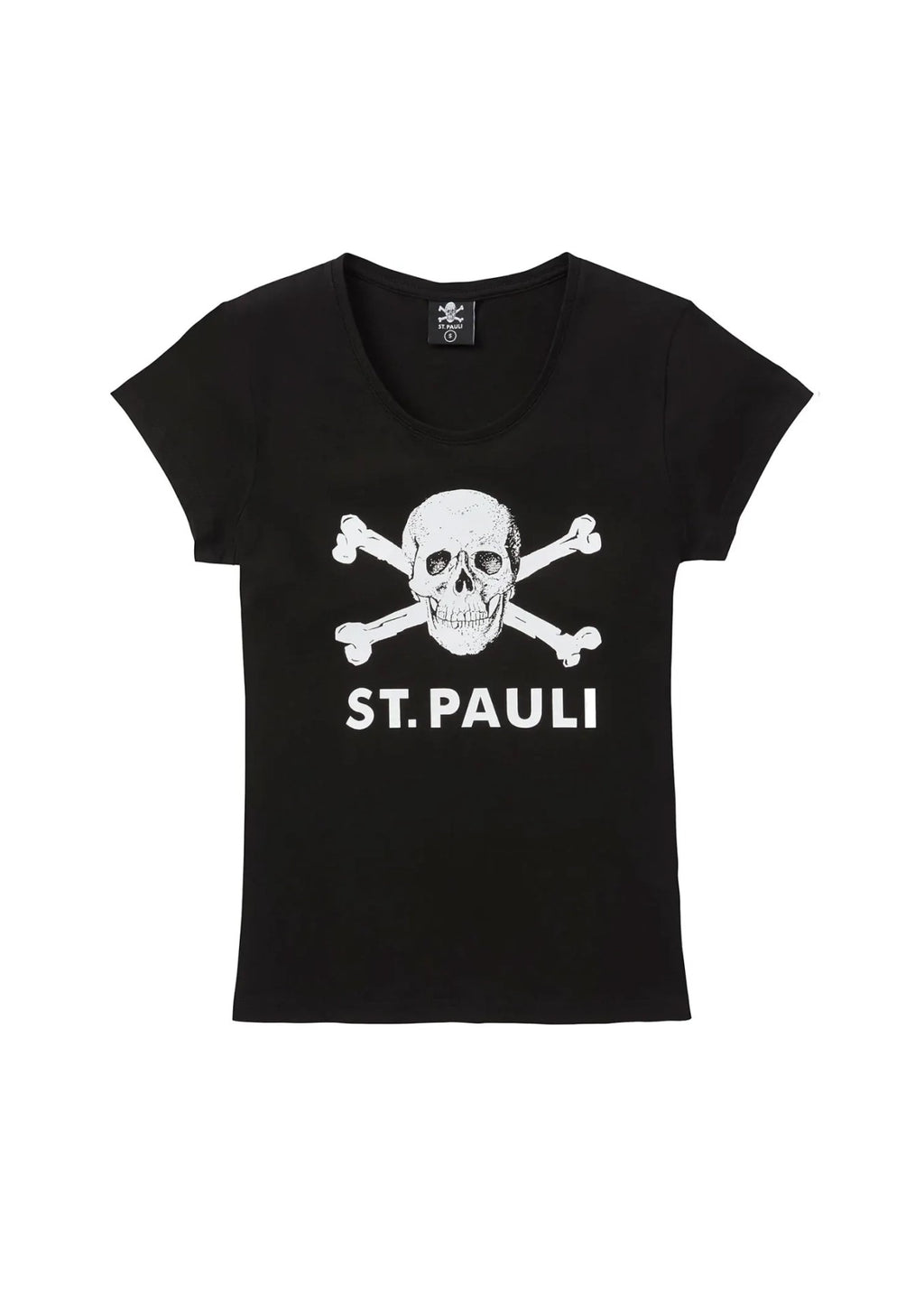 CAMISETA CALAVERA CHICA NEGRA