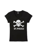 CAMISETA CALAVERA CHICA NEGRA