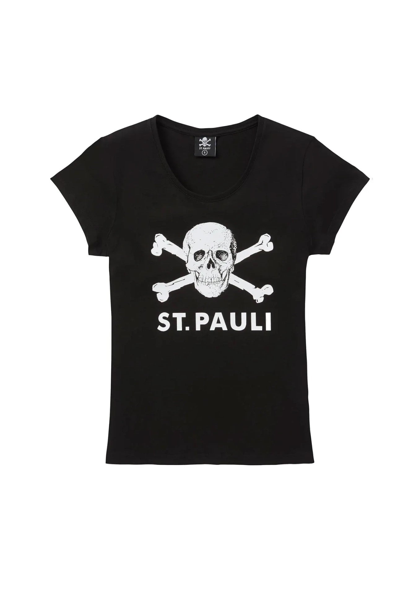 CAMISETA CALAVERA CHICA NEGRA
