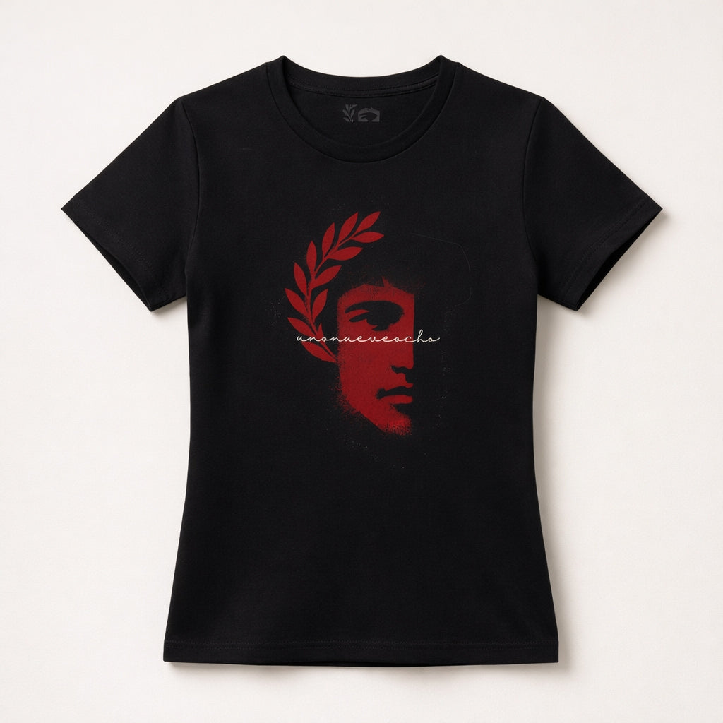 CAMISETA LOGO MUJER NEGRA