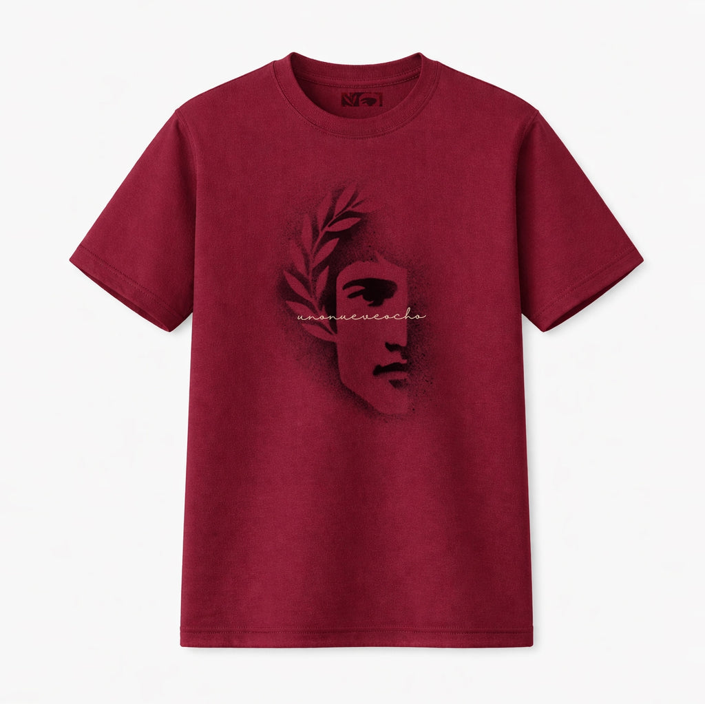 CAMISETA OVERSIZE DIFUMINADO GRANATE UNISEX