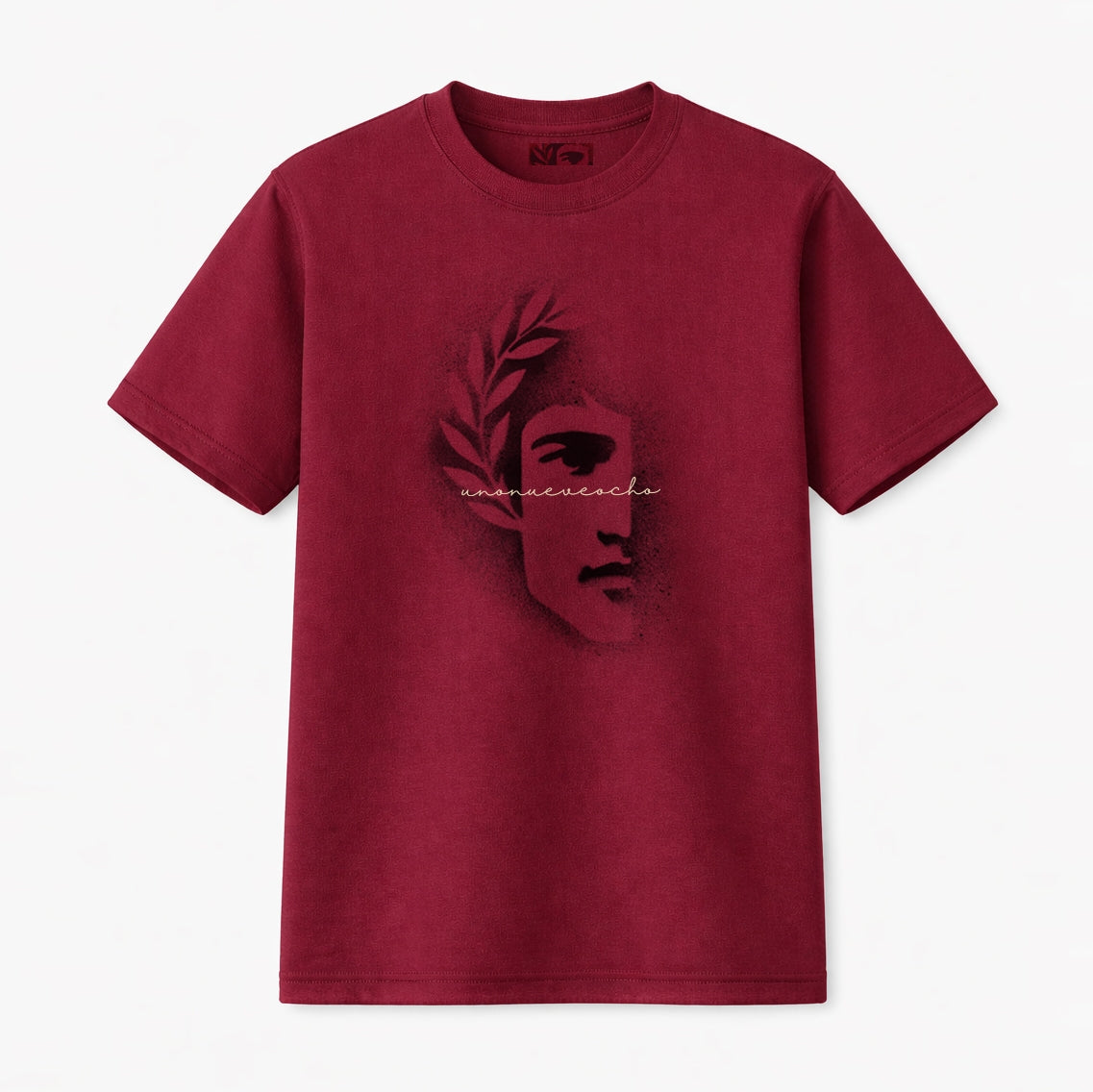 CAMISETA OVERSIZE DIFUMINADO GRANATE UNISEX