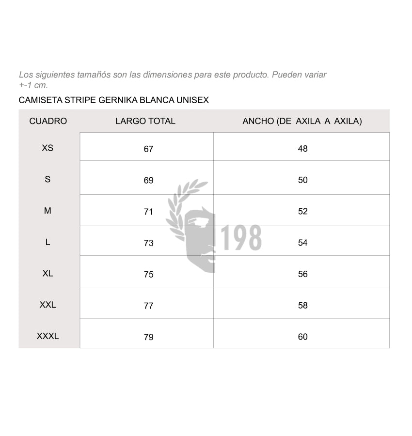 Guía de tallas