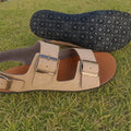 SANDALIA BAREFOOT 198 SUELA VIBRAM. PIEL VEGANA