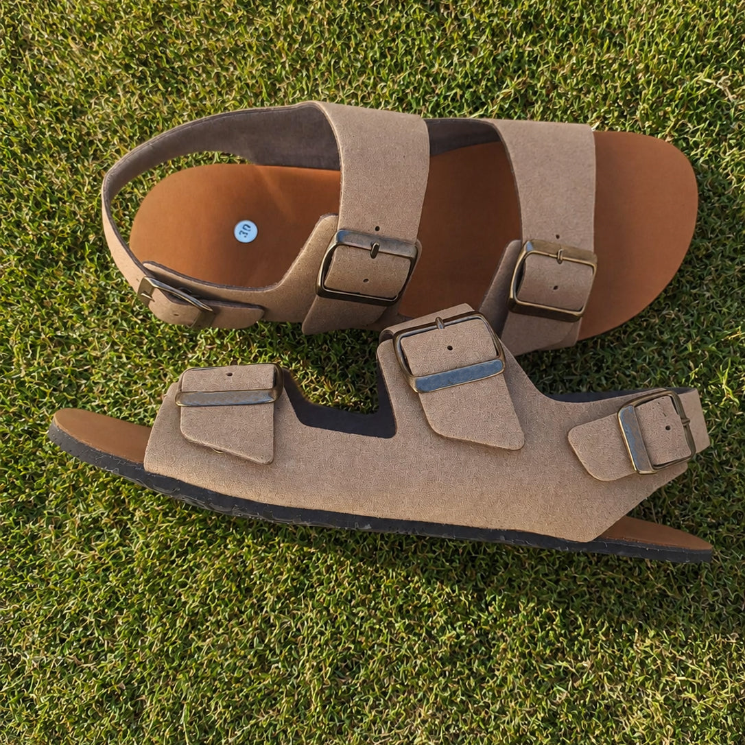 SANDALIA BAREFOOT 198 SUELA VIBRAM. PIEL VEGANA