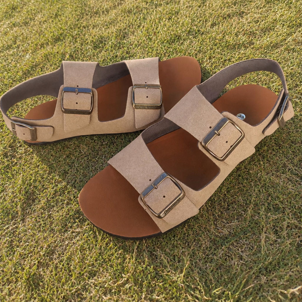 SANDALIA BAREFOOT 198 SUELA VIBRAM. PIEL VEGANA