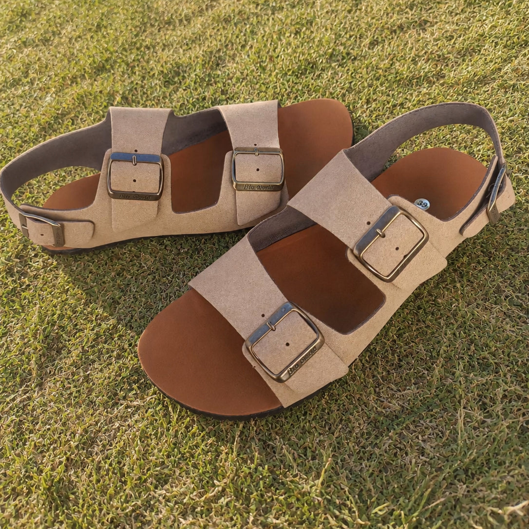 SANDALIA BAREFOOT 198 SUELA VIBRAM. PIEL VEGANA