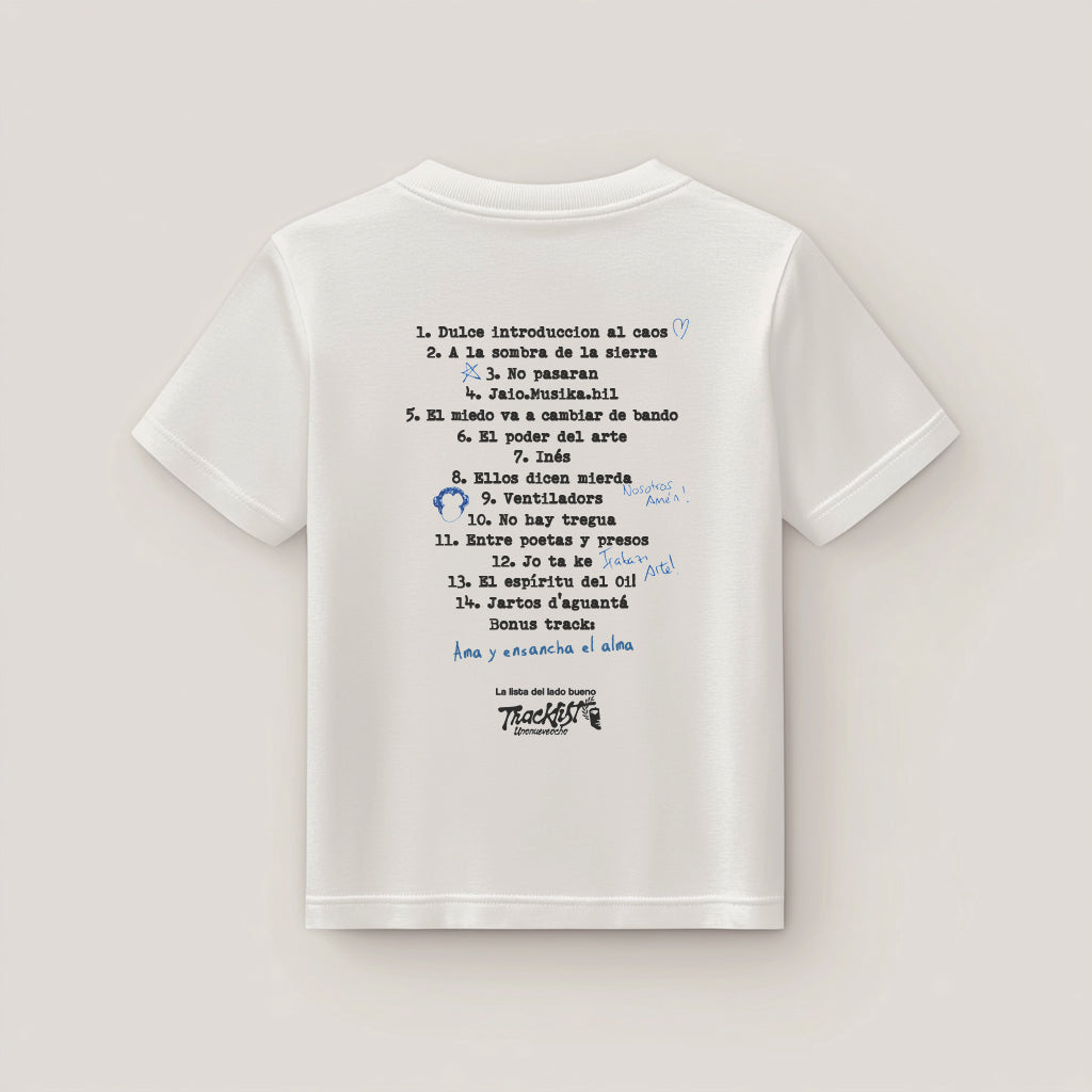 CAMISETA AMA LA MÚSICA TRACKLIST 198